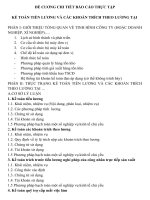 Đề cương: Kết toán tiền lương và các khoản trích theo lương potx