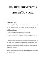 TÌM HIỂU THÊM VỀ VĂN HỌC NƯỚC NGOÀI pps