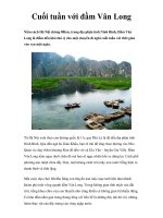 Cuối tuần với đầm Vân Long ppt