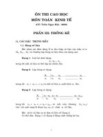 Toán kinh tế - Thống kê 2008 part 1 potx