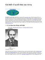 Giả thiết về sự kết thúc của vũ trụ