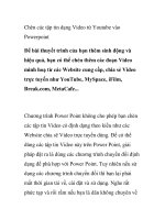Chèn các tập tin dạng Video từ Youtube vào Powerpoint pps