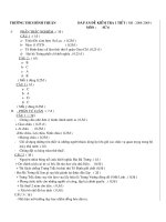 đáp án đề kiểm tra 1 tiết môn sử 6