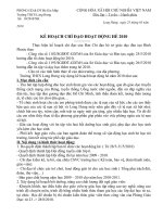 KH thi lại 09-010; KH HĐ hè 010; ..