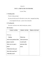 Period 18 - UNIT 3: A TRIP TO THE COUNTRYSIDE - Lesson4: Write ppsx