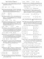 Bài tập các chuyên đề dao động