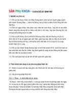 SẢN PHỤ KHOA - THĂM DÒ SƠ SINH NỮ doc