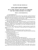 : HIỆU TRƯỞNG VỚI CÔNG TÁC PHỐI HỢP  CÁC  LỰC LƯỢNG GIÁO DỤC CỦA XÃ HỘI