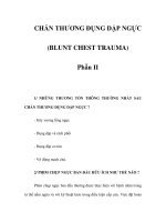 CHẤN THƯƠNG ĐỤNG DẬP NGỰC (BLUNT CHEST TRAUMA) - Phần II ppt
