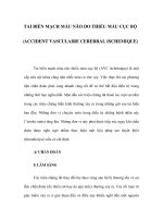 TAI BIẾN MẠCH MÁU NÃO DO THIẾU MÁU CỤC BỘ ppsx