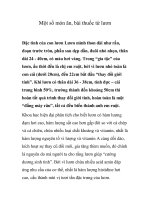 Một số món ăn, bài thuốc từ lươn pptx