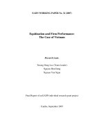 equitization and firm performance the case of vietnam