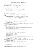 mot so dang bai tap MTBT