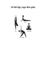 14 bài tập yoga đơn giản ppt