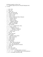 Ngữ Pháp, Ngôn Từ Nhật - Việt phần 2 pps