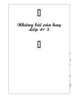 Nhung bai van hay lop 4+5