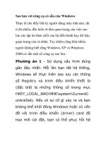 Sao lưu với công cụ có sẵn của Windows ppt