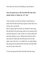 Tìm kiếm file một cách dễ dàng trong Windows doc