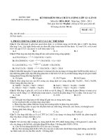 Đề thi thử đại học môn hóa lần 2 trường THPT chuyên Hùng Vương ppsx