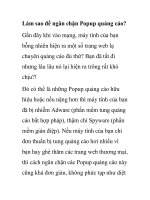 Làm sao để ngăn chặn Popup quảng cáo? ppt