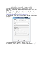 CÁCH KIỂM TRA USB TỐT HAY KHÔNG TỐT