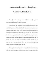 HAI NGHIÊN CỨU LÂM SÀNG VỀ TESTOSTERONE pot