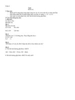 Toán 3 bài Kiểm tra