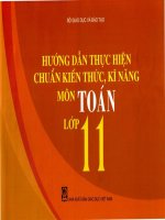 Chuẩn kiến thức, kĩ năng môn Toán lớp 10 part 1 potx