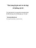 Tân trang lại giá móc áo cho hợp với phòng của bé doc