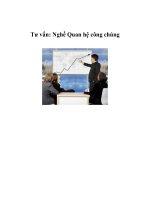 Tư vấn: Nghề Quan hệ công chúng doc