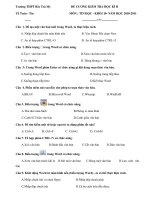 Đề cương kiểm tra lớp 10 học kỳ II - Môn Tin học doc