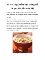 10 loại thực phẩm bạn không thể bỏ qua khi đến nước Mỹ docx