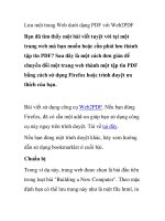 Lưu một trang Web dưới dạng PDF với Web2PDF ppt