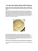 Trà, đậu xanh phòng chống nhiễm phóng xạ pptx