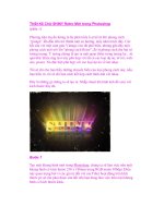 Thiết Kế Chữ SHINY Retro Mới trong Photoshop (phần 1) ppt