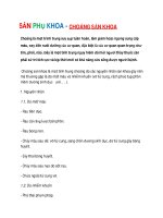 SẢN PHỤ KHOA - CHOÁNG SẢN KHOA pptx