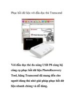Phục hồi dữ liệu với đầu đọc thẻ Transcend ppsx
