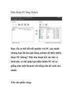 Điều khiển PC bằng Mobile docx
