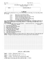 Đề+đáp an 45 phút GDCD 8 kì I