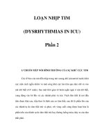 LOẠN NHỊP TIM (DYSRHYTHMIAS IN ICU) - Phần 2 pps