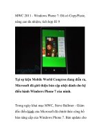 MWC 2011 - Windows Phone 7: Đã có Copy/Paste, nâng cao đa nhiệm, tích hợp IE 9 doc