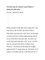 Tùy biến màu sắc Taskbar trong Windows 7 không cần phần mềm docx