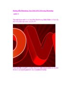 Hướng Dẫn Photoshop: Tạo Chữ LOVE 3D trong Photoshop (phần 3) pdf