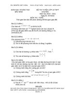 BÀI GIẢI VÀO 10 CHUYÊN TOÁN BẮC NINH 2011