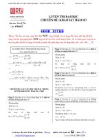 Chuyên đề: Khảo sát hàm số docx