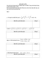 dề thi máy tính Casio - đáp án