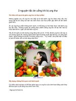 3 nguyên tắc ăn uống khi bị ung thư potx