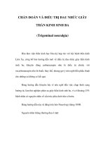 CHẨN ĐOÁN VÀ ĐIỀU TRỊ ĐAU NHỨC GIÂY THẦN KINH SINH BA (Trigeminal neuralgia) ppt