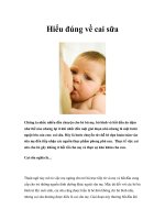 Hiểu đúng về cai sữa doc