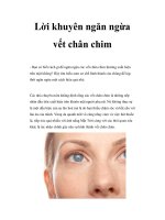 Lời khuyên ngăn ngừa vết chân chim pptx